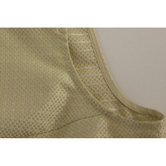 Andrea Incontri Sleeveless Shift Dress Textured Mini Women Beige Dresses - Picture 6 of 6